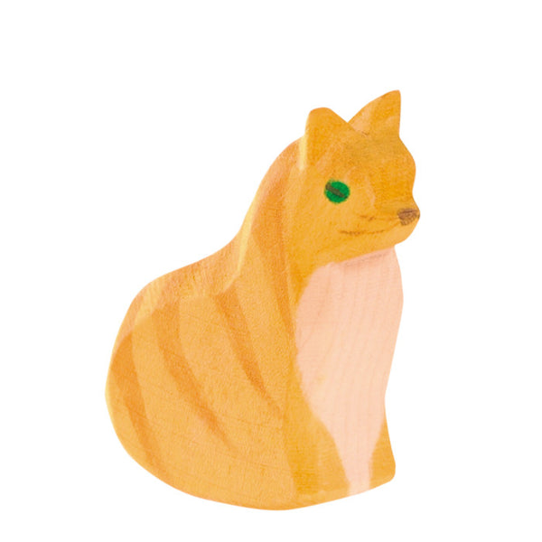 Orange Cat - Wooden Animal Toy