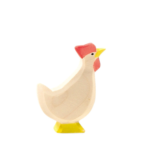 White Chicken - Wooden Animal Toy